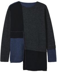 Y's Yohji Yamamoto - Trui Met Patchwork - Lyst