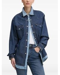 Desigual - Jeanshemd im Western-Look - Lyst