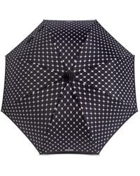 Moschino - Monogram-Print Curved-Handle Umbrella - Lyst