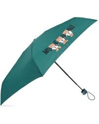 Moschino - Teddy Bear-Logo Print Compact Umbrella - Lyst
