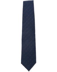 Corneliani - Wool Tie With Geometric Pattern - Lyst
