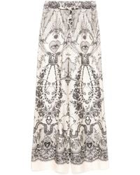 Zimmermann - Crush Silk Trousers - Lyst