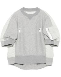 Sacai - ジップアップ スウェットシャツ - Lyst
