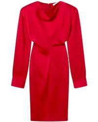 Stella McCartney - Midi Dress With Ring Neckline And Long Sleeves - Lyst