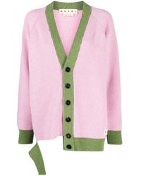 Marni - ダメージ Vネックカーディガン - Lyst