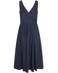 Add - Abito Midi Con Scollo A V - Lyst