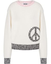 Moschino - Peace インターシャ セーター - Lyst