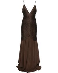 Bless - Nostalgia V-Neck Maxi Dress - Lyst