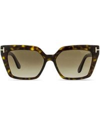 Tom Ford - Winona Cat-Eye Frame Sunglasses - Lyst