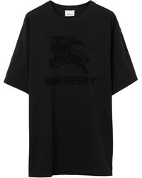 Burberry - Equestrian Knight-print T-shirt - Lyst