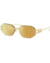 Versace - Sonnenbrille Mit Geometrischem Gestell - Lyst