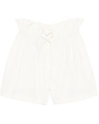 Jil Sander - Paperbag-Waist Drawstring Shorts - Lyst