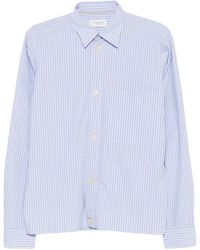 Tintoria Mattei 954 - Striped-Pattern Elasticated-Hem Shirt - Lyst