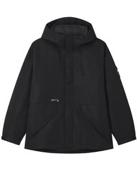 Izzue - Hooded Logo-Patch Jacket - Lyst