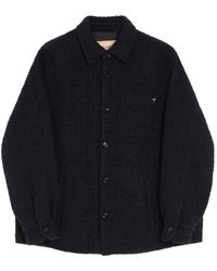 Valentino Garavani - Cotton Tweed Shirt Jacket With Vgold - Lyst