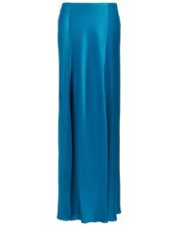 Alberta Ferretti - サテン マキシスカート - Lyst