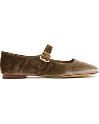 Sam Edelman - Michaela Mary Jane Velvet Buckle Flats - Lyst