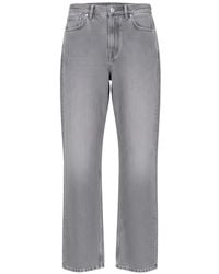 Isaia - Button-Up Straight-Leg Jeans - Lyst