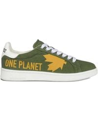 DSquared² - Boxer Leaf-Graphic Low-Top Sneakers - Lyst