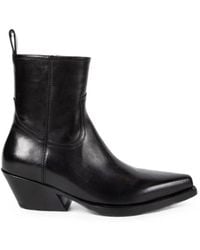 Ann Demeulemeester - Imme Pointed-Toe Ankle Boots - Lyst