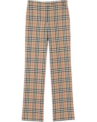 burberry plaid women's pants