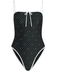 KARL LAGERFELD - Polka-Dot Swimsuit - Lyst