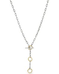 David Yurman - 18Kt And Sterling Dy Madison Three Ring Chain Necklace - Lyst