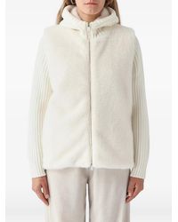 Gran Sasso - Ribbed-Knit Faux-Fur Hooded Jacket - Lyst