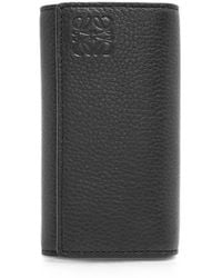 Loewe - Anagram Grained Leather Key Case - Lyst