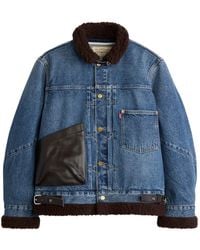 Sacai - X Levi's Layered Denim Jacket - Lyst
