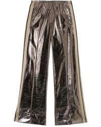 Palm Angels - Laminated Wide-Leg Track Pants - Lyst