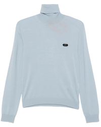 N°21 - Logo-Patch Turtleneck Sweater - Lyst