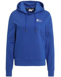 Fila - Logo-Print Drawstring Hoodie - Lyst
