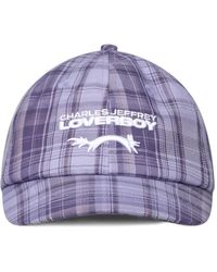 Charles Jeffrey - Plaid Logo-Embroidered Cap - Lyst