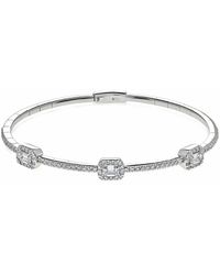 Jewels Aficionado - 18Kt Diamond Bangle Bracelet - Lyst