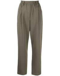 Brunello Cucinelli - Baggy Cotton Trousers - Lyst