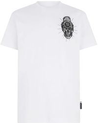 Philipp Plein - T-Shirt Brodé À Col Rond - Lyst