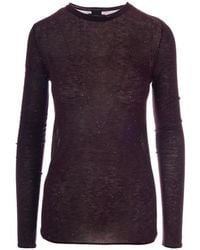 Pinko - Crew-Neck Sweater With Sequins - Lyst