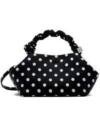 Ganni - Small Bou Polka-Dot Tote Bag - Lyst