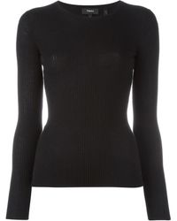 Theory - Mirzi Ribbed Knit Jumper - Lyst