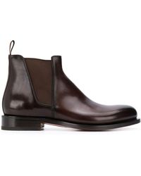 Santoni Bottines chelsea - Marron