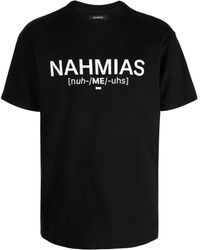NAHMIAS - T-shirt en coton à logo imprimé - Lyst