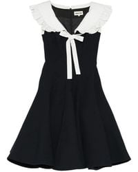 ShuShu/Tong - Ruffled-Collar Bow-Detail Dress - Lyst