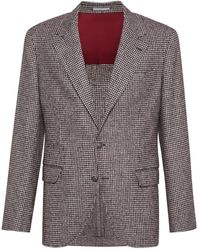 Brunello Cucinelli - Houndstooth Blazer - Lyst