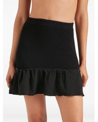 Hunza G - Peplum Mini Skirt - Lyst