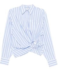 Sportmax - Striped Cotton Shirt - Lyst