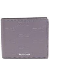 Balenciaga - Bb Logo-debossed Bi-fold Wallet - Lyst