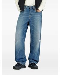 DIESEL - 2001 D-Macro Relaxed-Fit Distressed-Details Denim Jeans - Lyst