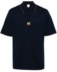 Paul Smith - Rainbow-stripe Cotton Polo Shirt - Lyst
