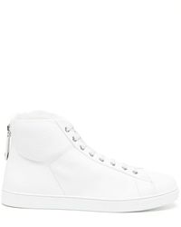 Gianvito Rossi - Peter Leather High-top Sneakers - Lyst
